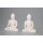 2 er Set Sitzender Buddha 2. Wahl